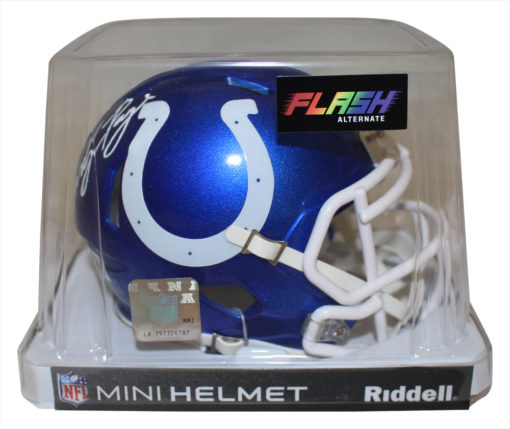 Kwity Paye Autographed Indianapolis Colts Flash Mini Helmet Beckett