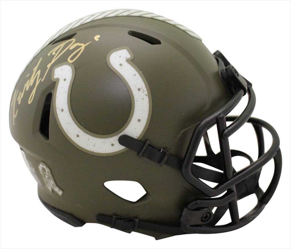 Kwity Paye Autographed Indianapolis Colts Salute Mini Helmet Beckett