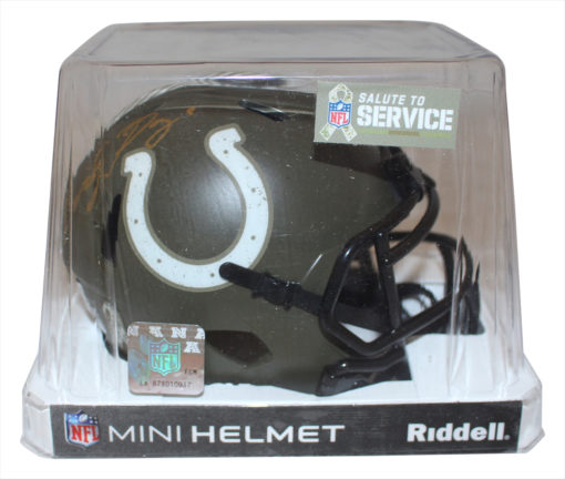 Kwity Paye Autographed Indianapolis Colts Salute Mini Helmet Beckett