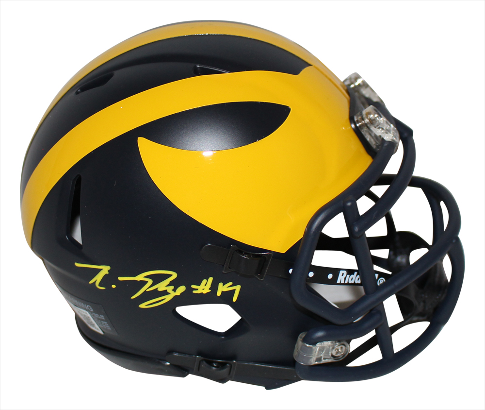 Kwity Paye Autographed Michigan Wolverines Speed Mini Helmet BAS