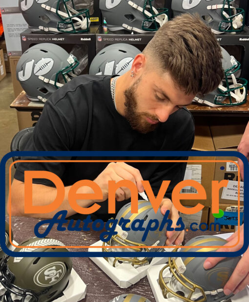 Ricky Pearsall Autographed San Francisco 49ers Slate Mini Helmet Beckett 48007