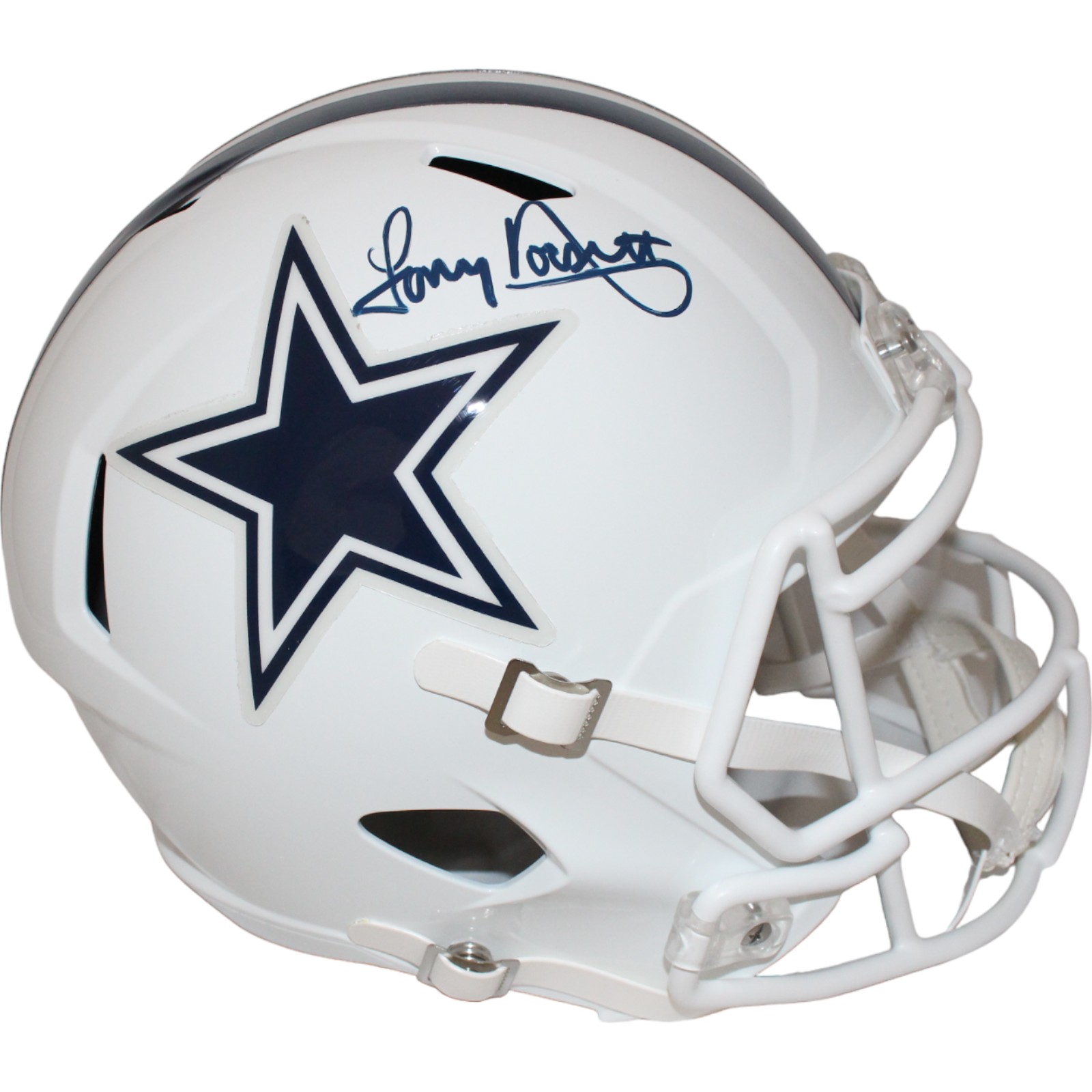 Pearson/Staubach/Dorsett Signed Dallas Cowboys '22 Alt Helmet HOF BAS