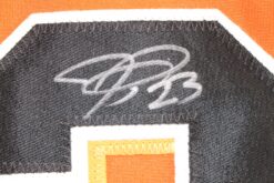 Joc Pederson Autographed/Signed Pro Style Size XL Orange Jersey Beckett 59459