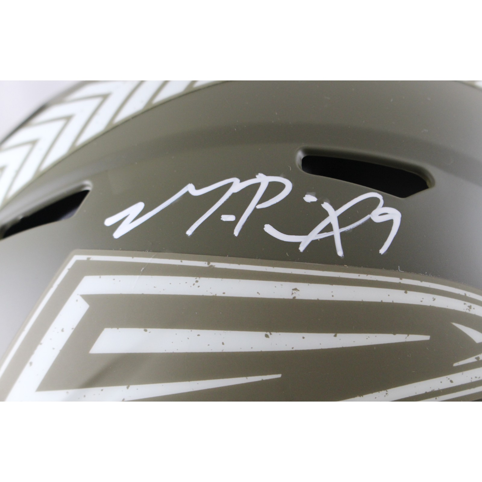 Michael Penix Autographed Atlanta Falcons Authentic 22 STS Helmet Beckett 54772