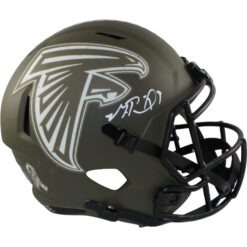 Michael Penix Autographed Atlanta Falcons F/S 22 STS Helmet Beckett 54770