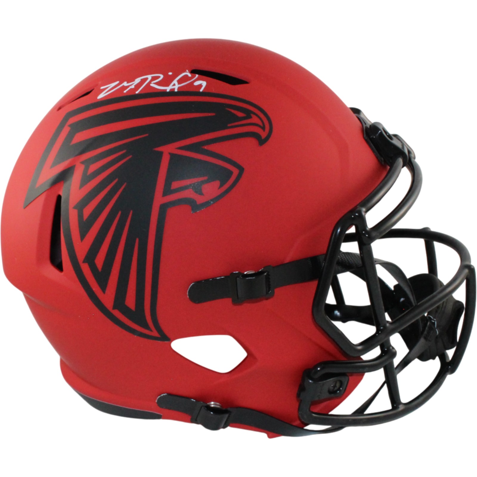 Michael Penix Autographed Atlanta Falcons F/S Rave Helmet Beckett Witness 54775