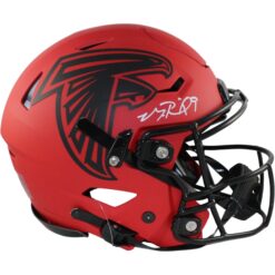 Michael Penix Autographed Atlanta Falcons Rave Speedflex Helmet Beckett 54773