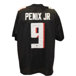 Michael Penix Autographed/Signed Pro Style Sz XL Black Jersey Beckett 54779
