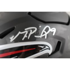 Michael Penix Autographed Atlanta Falcons Mid-Size Midi Helmet Beckett 54777
