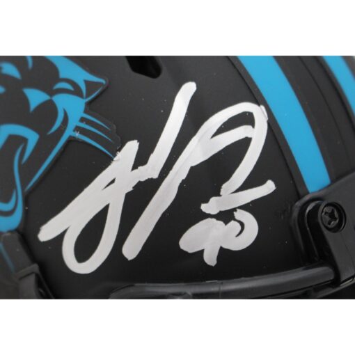 Julius Peppers Autographed Carolina Panthers Eclipse Mini Helmet Beckett 48123