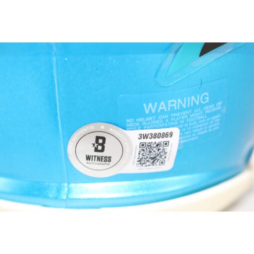 Julius Peppers Autographed Carolina Panthers Flash Mini Helmet Beckett WIT 51766