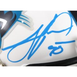 Julius Peppers Autographed Carolina Panthers White Mini Helmet Beckett WIT 51763