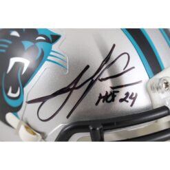 Julius Peppers Autographed Carolina Panthers Mini Helmet HOF Beckett WIT 51773