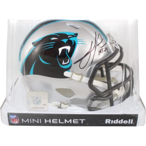 Julius Peppers Autographed Carolina Panthers Mini Helmet HOF Beckett WIT 51773