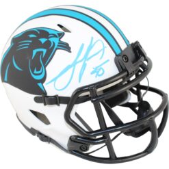 Julius Peppers Autographed Carolina Panthers Lunar Mini Helmet Beckett WIT 51769