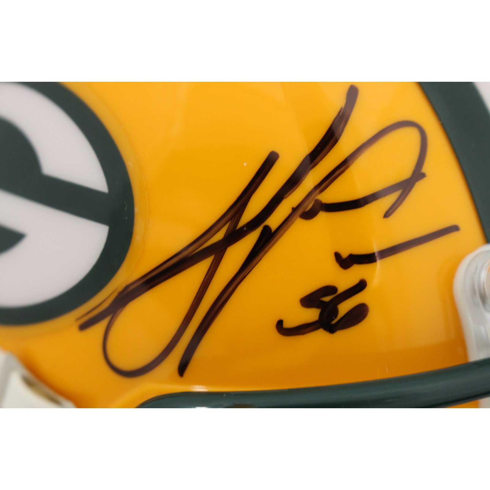 Julius Peppers Autographed Green Bay Packers Mini Helmet Beckett Witness 51777 2 Julius Peppers Autographed Green Bay Packers Mini Helmet Beckett Witness 51777