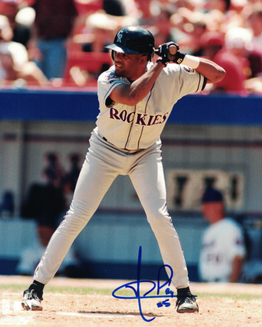 Neifi Perez Autographed/Signed Colorado Rockies 8x10 Photo 24260 PF