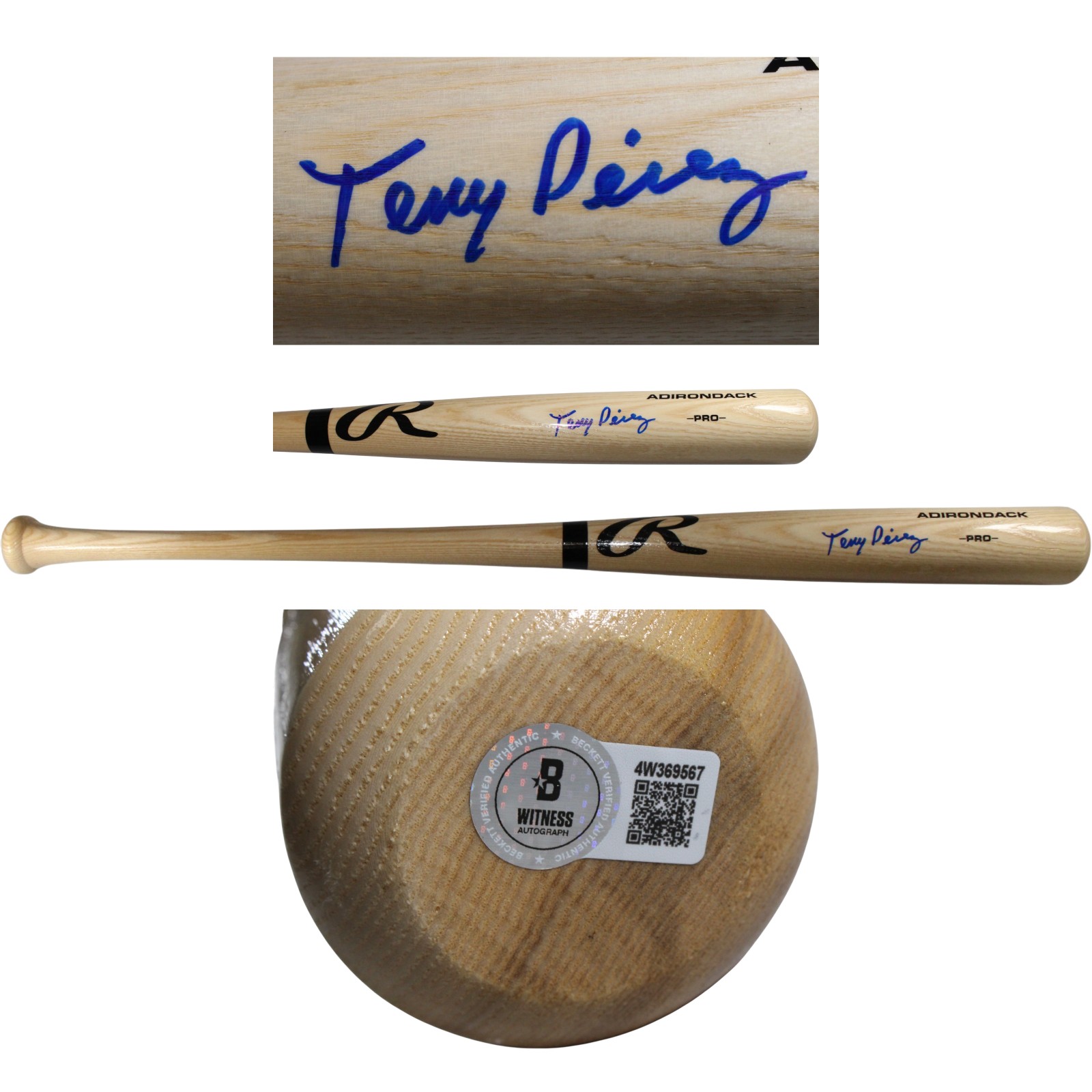 Tony Perez Autographed Cincinnati Reds Blonde Baseball Bat Beckett Witness 54077