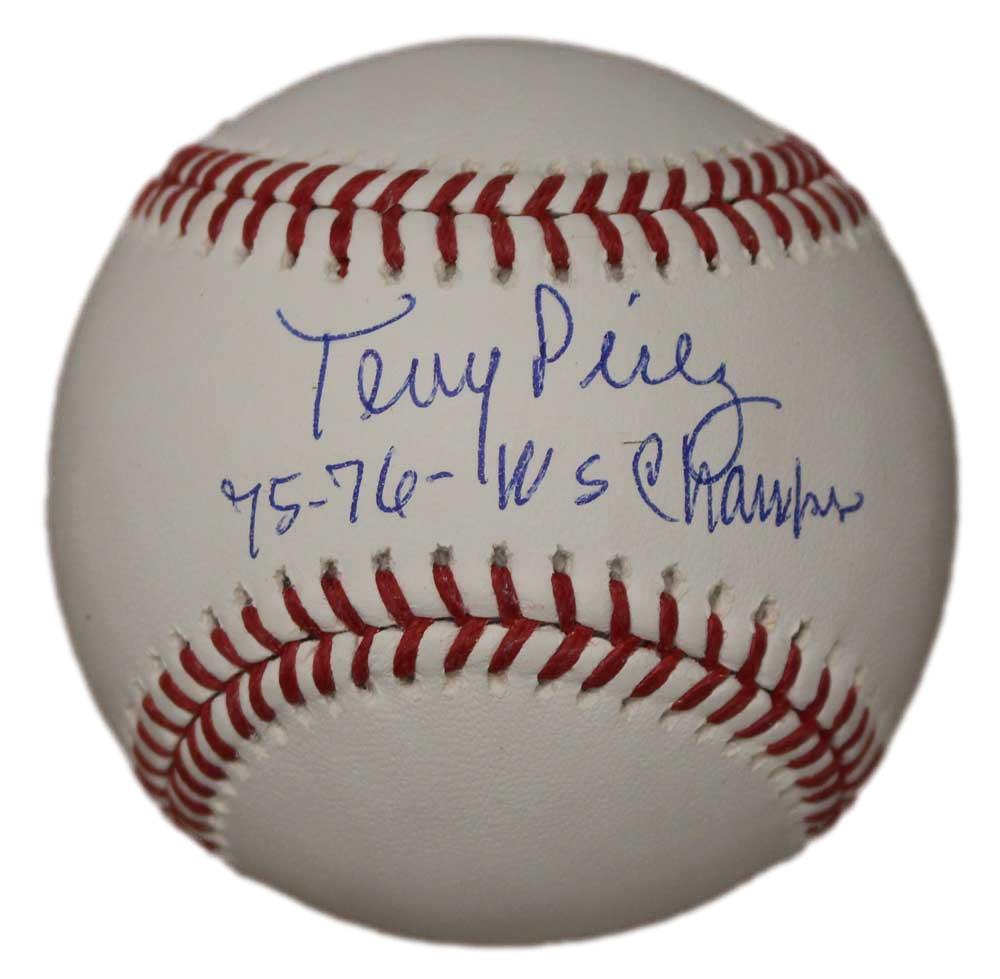 Tony Perez Autographed/Signed Cincinnati Reds OML Baseball Champs JSA 31712