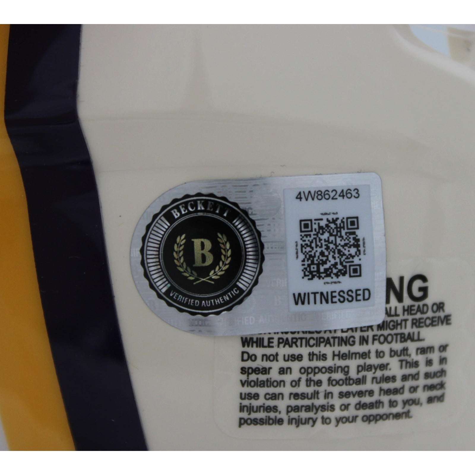 Adrian Peterson Signed Minnesota Vikings Helmet Mini Retro Becket Witness 58808 5 Adrian Peterson Signed Minnesota Vikings Helmet Mini Retro Becket Witness 58808