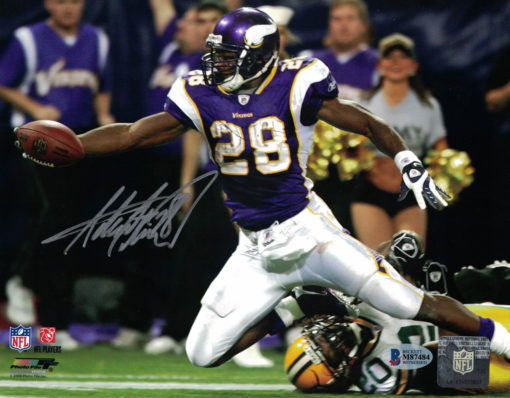 Adrian Peterson Autographed/Signed Minnesota Vikings 8x10 Photo BAS 25084 PF