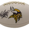 Adrian Peterson Autographed/Signed Minnesota Vikings Logo Football BAS 25089