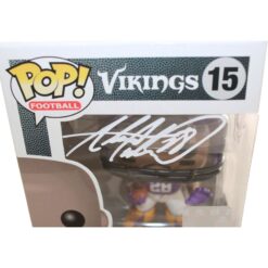 Adrian Peterson Autographed Minnesota Vikings Funko #15 Becket Witness 58838