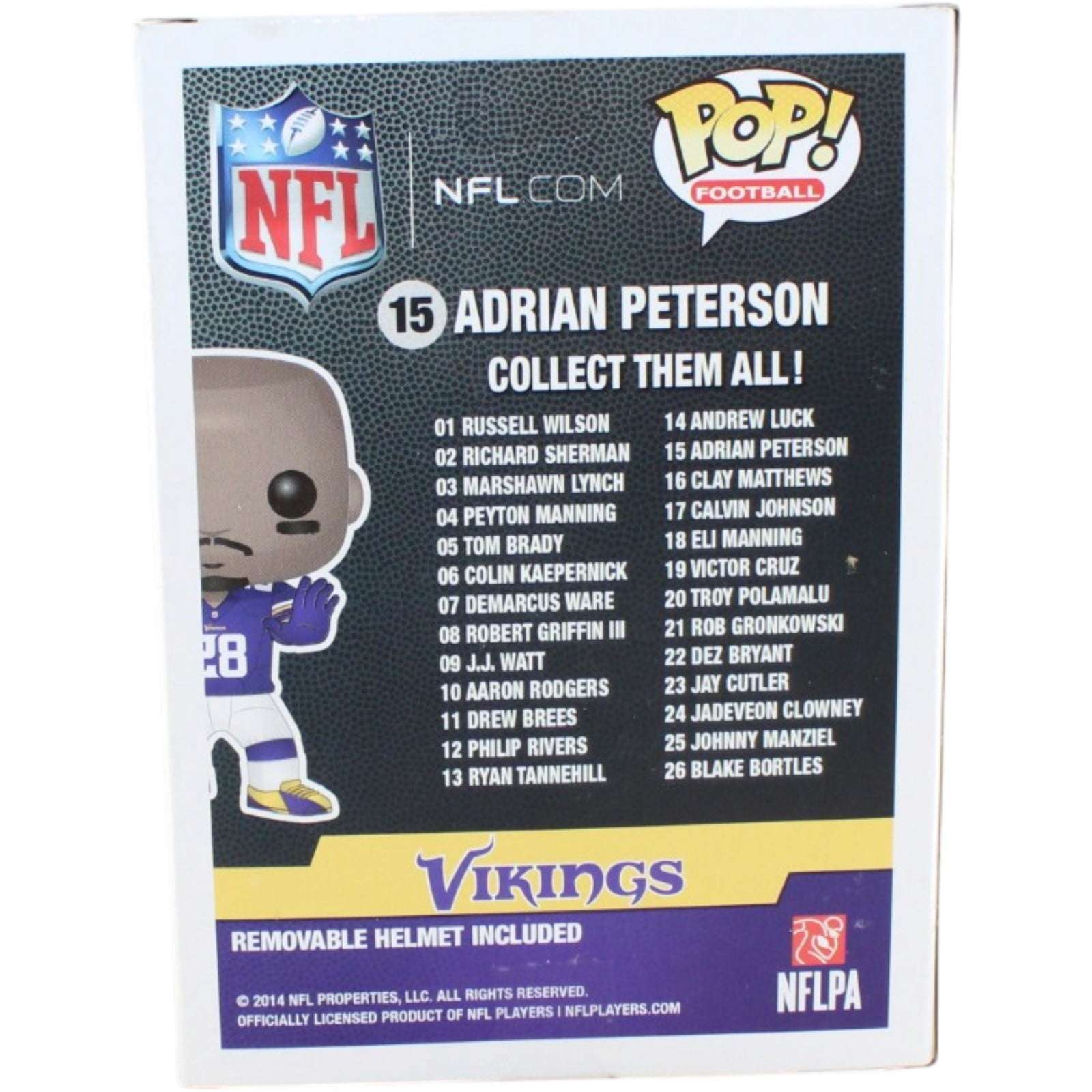 Adrian Peterson Autographed Minnesota Vikings Funko #15 Becket Witness 58838 6 Adrian Peterson Autographed Minnesota Vikings Funko #15 Becket Witness 58838