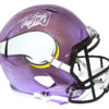 Adrian Peterson Autographed Minnesota Vikings Chrome Replica Helmet BAS 25091