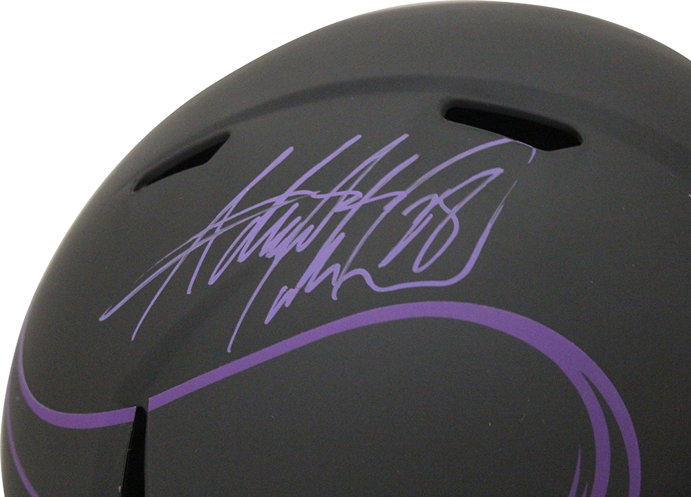 Adrian Peterson Autographed Minnesota Vikings F/S Eclipse Helmet BAS