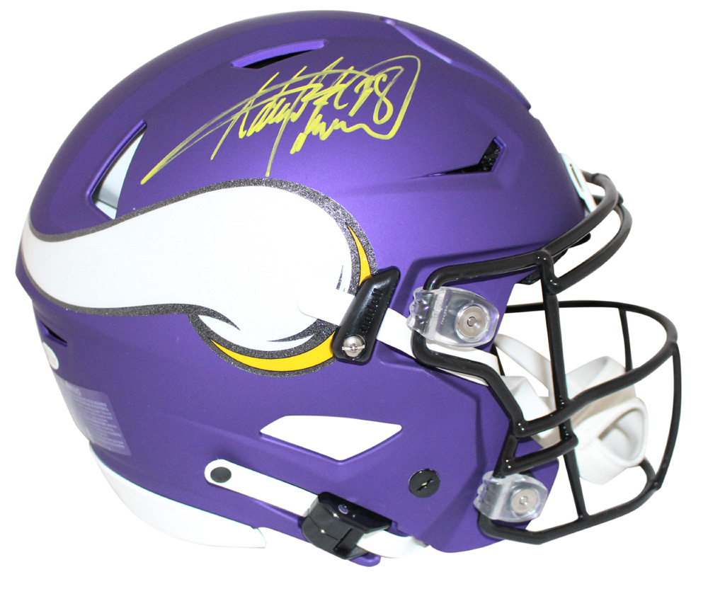 Adrian Peterson Signed Minnesota Vikings Authentic Speed Flex Helmet BAS 27752