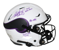 Adrian Peterson Signed Vikings Authentic Lunar Speed Flex Helmet BAS