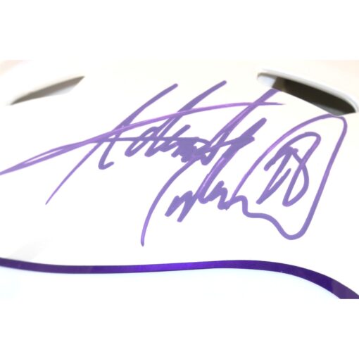 Adrian Peterson Autographed Minnesota Vikings Pro 24 Alt Helmet Beckett 51793