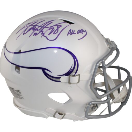 Adrian Peterson Signed Minnesota Vikings Pro 24 Alt Helmet All Day Beckett 50170