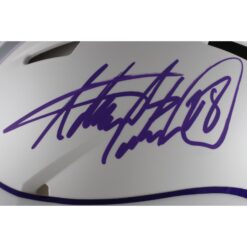 Adrian Peterson Autographed Minnesota Vikings Alt Authentic Helmet Beckett 49275