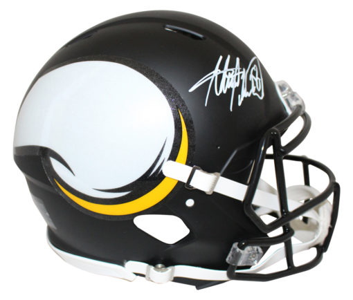 Adrian Peterson Autographed Minnesota Vikings Authentic AMP Helmet BAS 26642