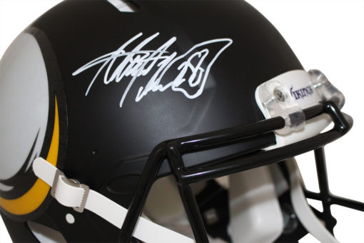 Adrian Peterson Autographed Minnesota Vikings Authentic AMP Helmet BAS 26642
