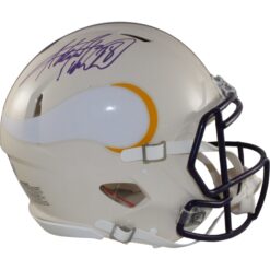 Adrian Perterson Signed Minnesota Vikings Pro Retro Helmet Beckett WIT 57522