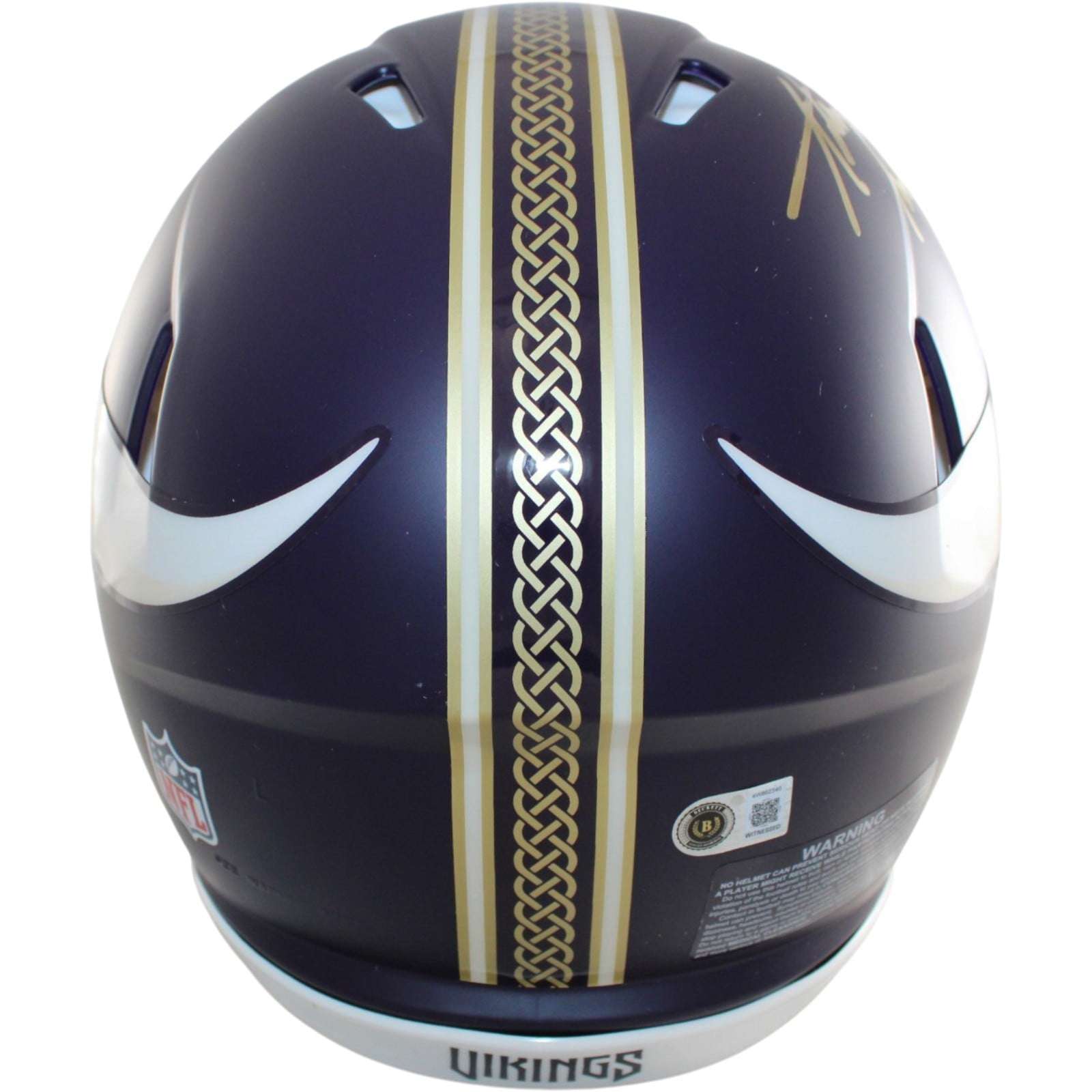 Adrian Peterson Signed Minnesota Vikings Helmet Proline Rival Becket WIT 58832 3 Adrian Peterson Signed Minnesota Vikings Helmet Proline Rival Becket WIT 58832