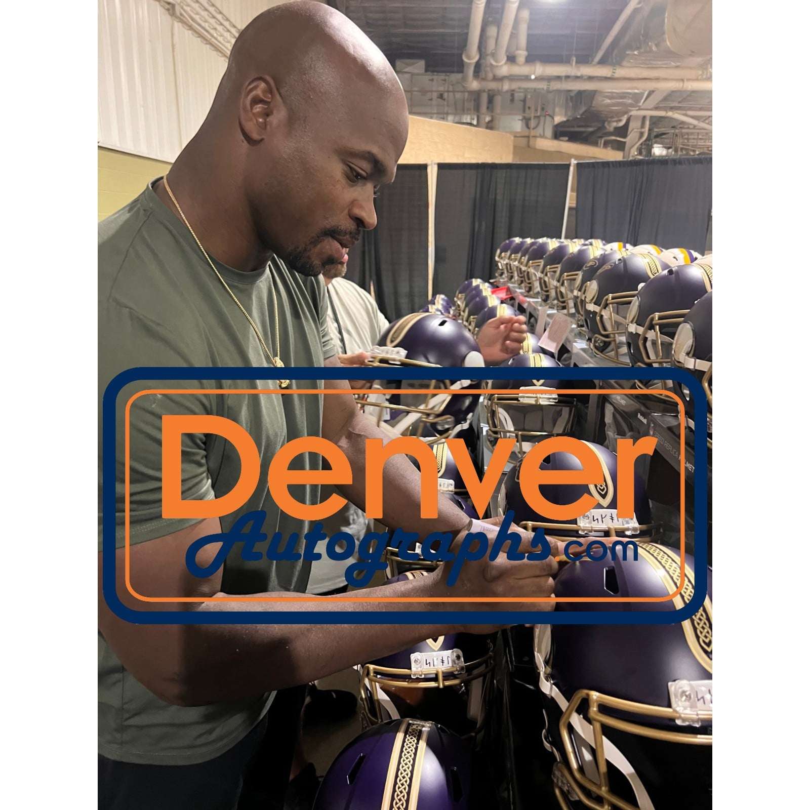 Adrian Peterson Signed Minnesota Vikings Helmet Proline Rival Becket WIT 58832 7 Adrian Peterson Signed Minnesota Vikings Helmet Proline Rival Becket WIT 58832