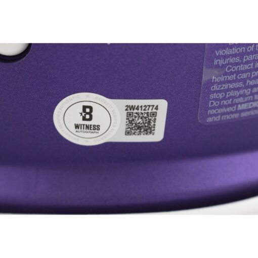 Adrian Peterson Autographed Minnesota Vikings Authentic Helmet Beckett 49272