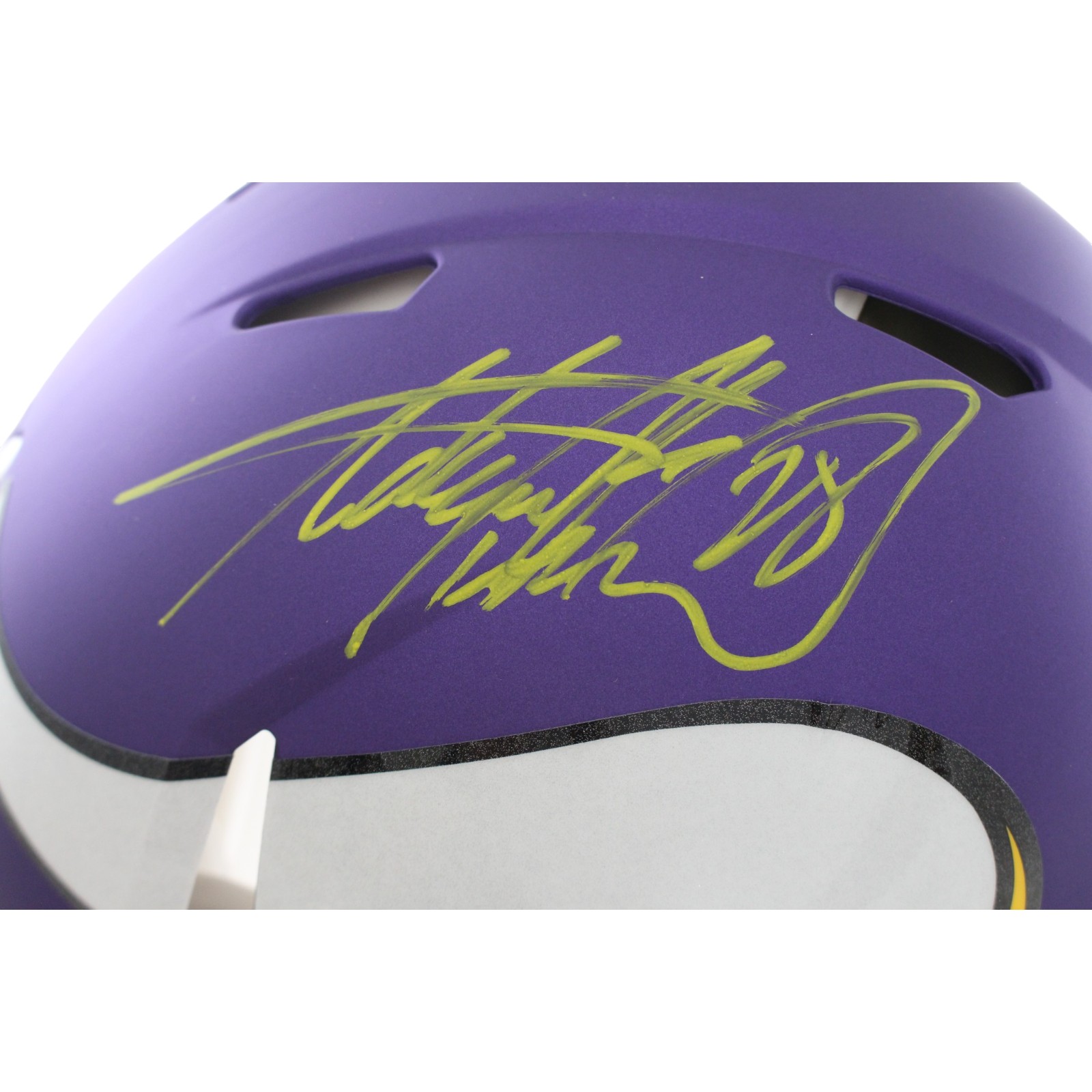 Adrian Perterson Signed Minnesota Vikings Authentic Helmet Beckett WIT 57525 2 Adrian Perterson Signed Minnesota Vikings Authentic Helmet Beckett WIT 57525