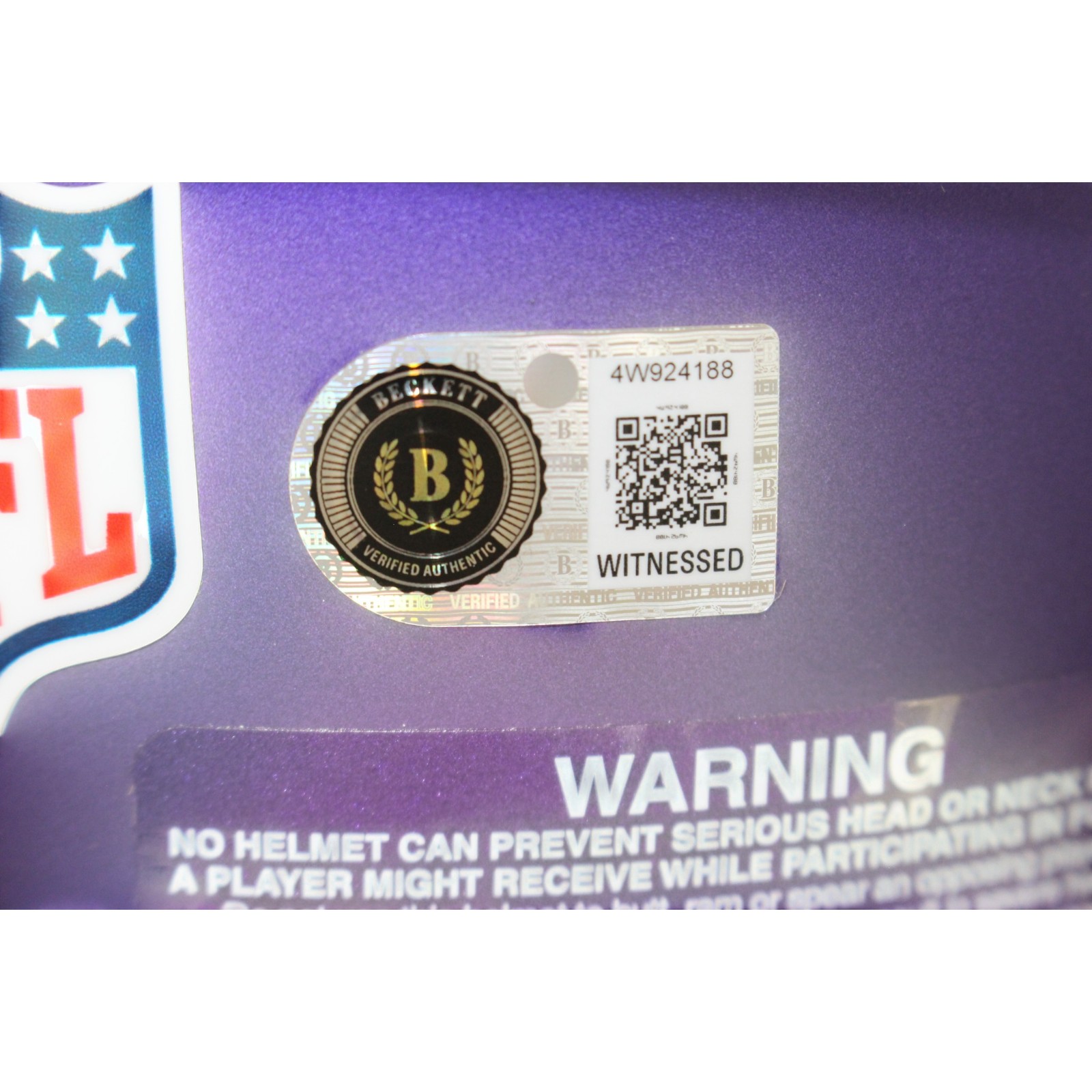 Adrian Perterson Signed Minnesota Vikings Authentic Helmet Beckett WIT 57525 5 Adrian Perterson Signed Minnesota Vikings Authentic Helmet Beckett WIT 57525