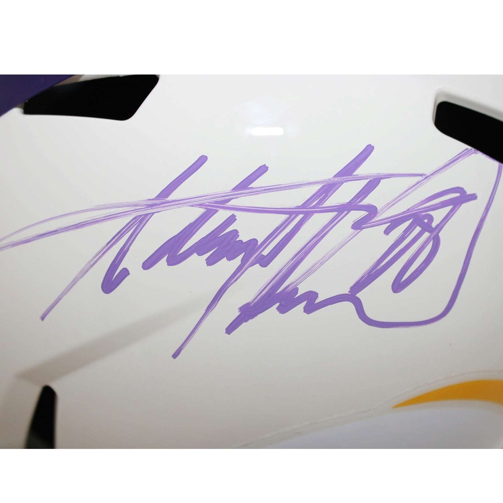 Adrian Peterson Signed Minnesota Vikings Helmet F/S Replica Retro Becket W 58819 3 Adrian Peterson Signed Minnesota Vikings Helmet F/S Replica Retro Becket W 58819