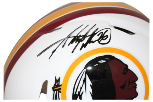Adrian Peterson Signed Washington Redskins Authentic White Helmet BAS 27419