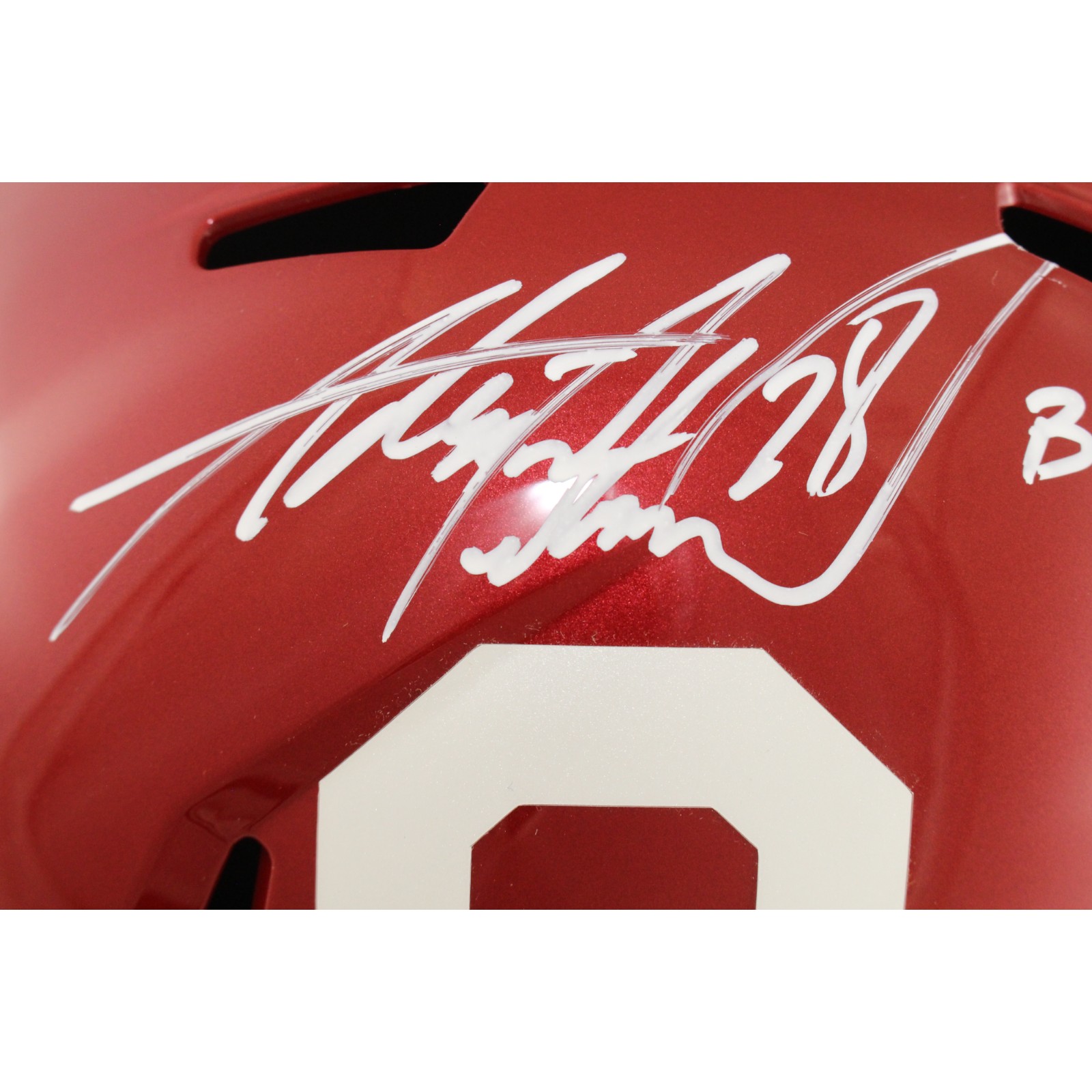 Adrian Peterson Signed Oklahoma Sooners F/S Helmet Boomer Sooner Beckett 51801 2 Adrian Peterson Signed Oklahoma Sooners F/S Helmet Boomer Sooner Beckett 51801
