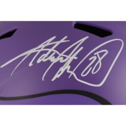 Adrian Peterson Autographed Minnesota Vikings F/S Rave Helmet Beckett 49592