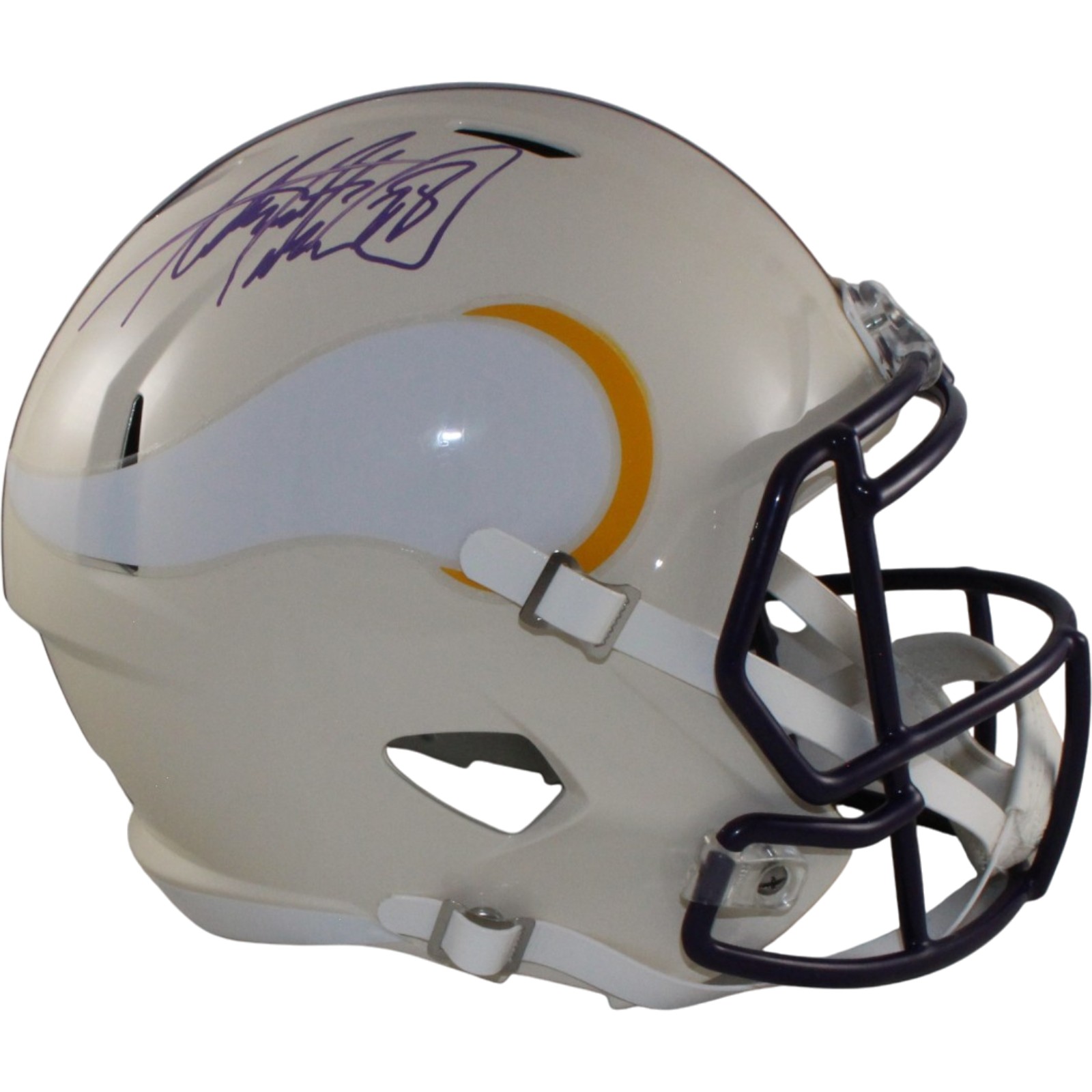 Adrian Perterson Signed Minnesota Vikings F/S Retro Helmet Beckett WIT 57531 1 Adrian Perterson Signed Minnesota Vikings F/S Retro Helmet Beckett WIT 57531