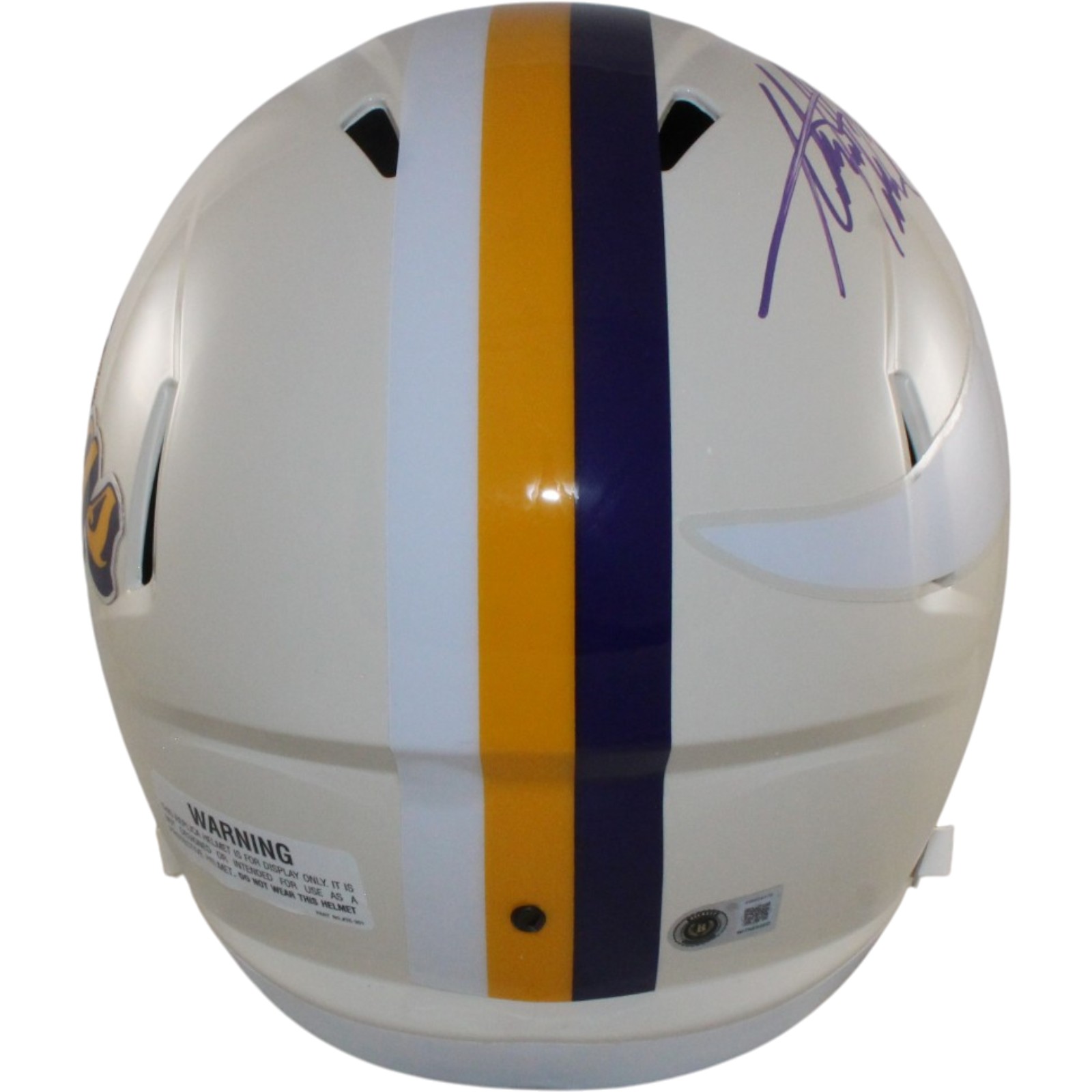 Adrian Perterson Signed Minnesota Vikings F/S Retro Helmet Beckett WIT 57531 2 Adrian Perterson Signed Minnesota Vikings F/S Retro Helmet Beckett WIT 57531