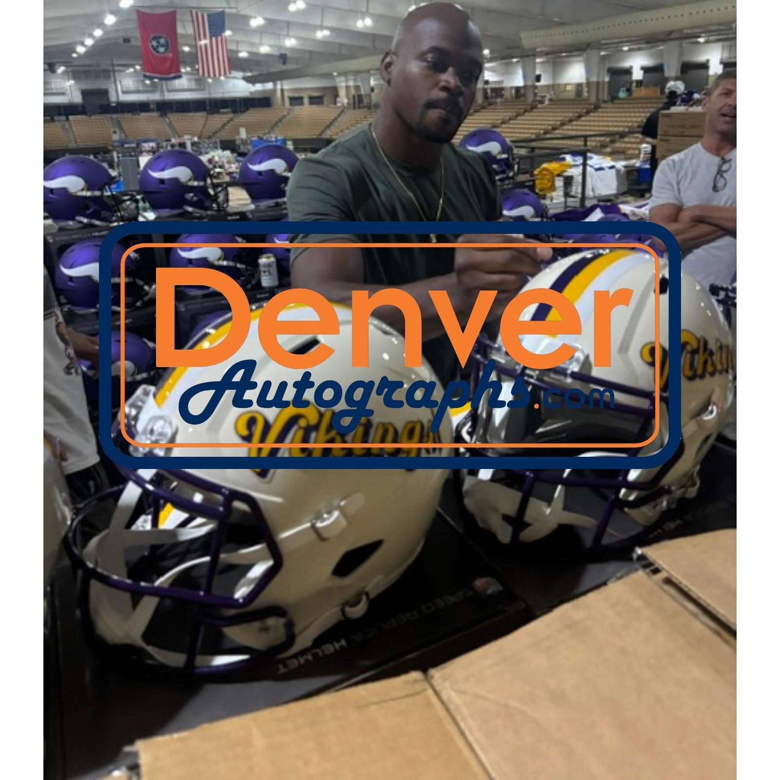 Adrian Peterson Signed Minnesota Vikings Helmet F/S Replica Retro Becket W 58819 8 Adrian Peterson Signed Minnesota Vikings Helmet F/S Replica Retro Becket W 58819